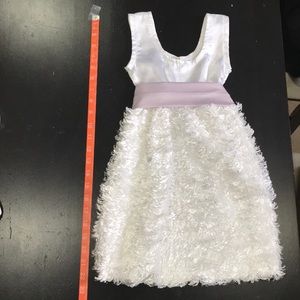 Handmade baby girl dress with matching headbands